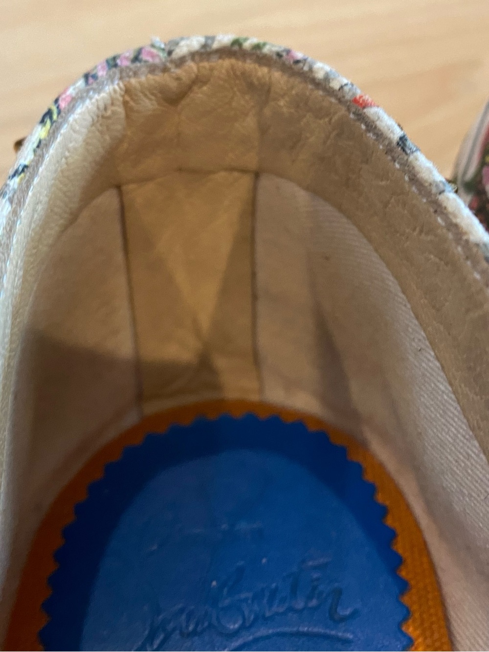 Christian Louboutin Ares Flat Loubi Jungle Spiked Espadrille. Size 9 EUC. - Picture 14 of 16